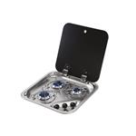 PIANO COTTURA A GAS CON 3 FUOCHI 1000+1900+1900W HOODINY