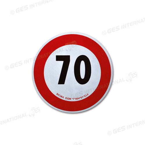 DISCO DI VELOCITA' OMOLOGATO 70KM/H AUTOADESIVO