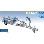 CARRELLO 500KG NON FRENATO PORTA BARCA MARINA 500 SF