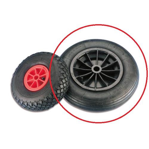 RUOTINO DI RICAMBIO PNEUMATICO 360MM CERCHIO PLASTICA PER CARRELLI TREM