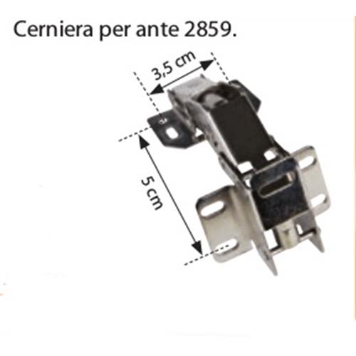 CERNIERA IN ACCIAIO CON MOLLA PER ANTINE 2859