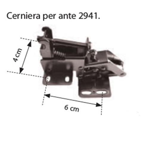 CERNIERA IN ACCIAIO CON MOLLA PER ANTINE 2941