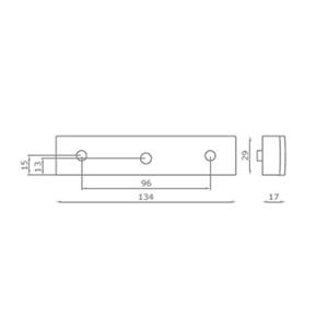 KIT MANIGLIA + CHIUSURA PER ANTINE KIT V269