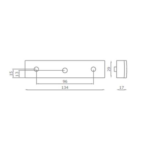 KIT MANIGLIA + CHIUSURA PER ANTINE KIT V269
