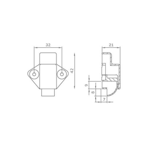 KIT MANIGLIA + CHIUSURA PER ANTINE KIT V1917