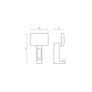 APPENDINO SINGOLO IN ZAMA CROMO LUCIDO V1168