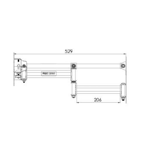 SUPPORTO PORTATELEVISORE TV A 3 SNODI 12483/206H/10/000