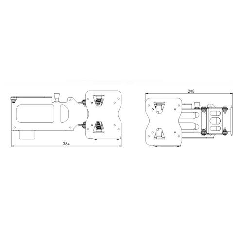 SUPPORTO PORTATELEVISORE TV A 3 SNODI 12590