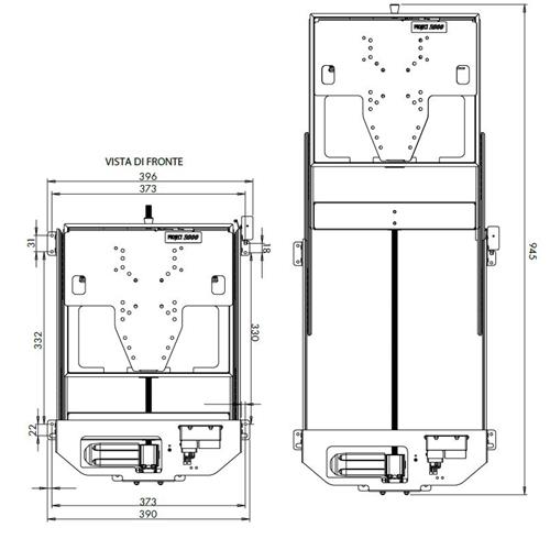 SUPPORTO PORTATELEVISORE VERTICALE 12533/4000/10/000