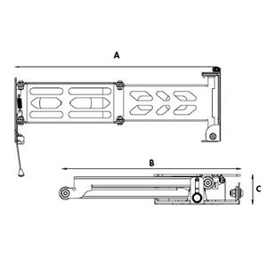 SUPPORTO PORTATELEVISORE TV A 3 SNODI 12587 ESTENSIONE 403MM