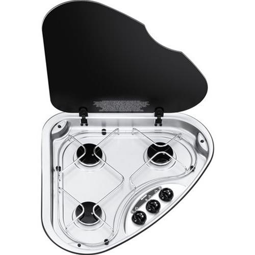 PIANO COTTURA A GAS CON 3 FUOCHI SERIE BASIC LINE 330 SX