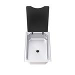 LAVELLO INOX RETTANGOLARE 360X550 P135MM LINEAR BOWL