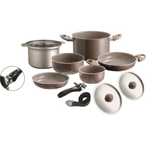 POPOTE SET DI PENTOLE CHOCOLATE 9+1 Pz 0804042N