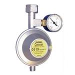 REGOLATORE GAS 30MB ORIZZONTALE USCITA FILETTATA CON MANOMETRO