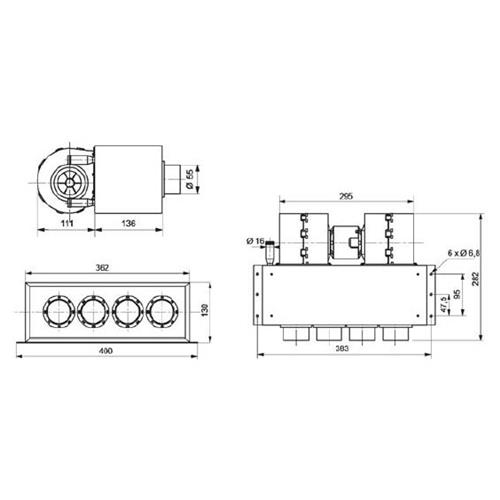 RISCALDATORE SCAMBIATORE DI CALORE A ACQUA HERCULES D CANALIZZABILE