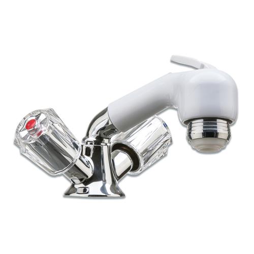 MISCELATORE A DUE MANOPOLE CRISTAL CON DOCCINO