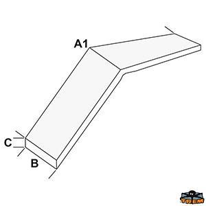 PASSERELLA PIEGHEVOLE ALLUMINIO LEGNO 200CM MONOTRAVE