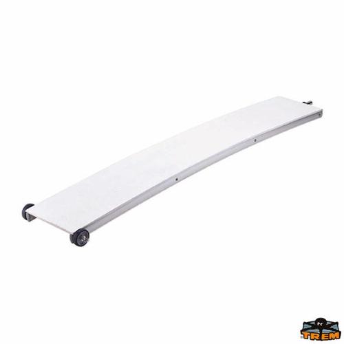 PASSERELLA FISSA IN ALLUMINIO CON PIANO IN LEGNO VERNICIATO ECONOMY