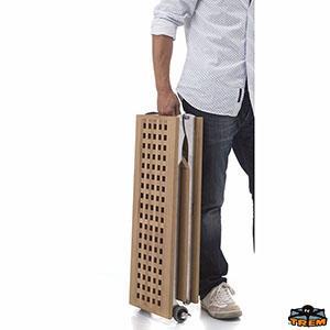 PASSERELLA PIEGHEVOLE IN INOX E CARABOTTINO 220CM TRIPIEGHEVOLE