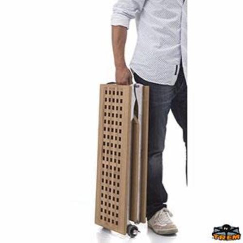 PASSERELLA PIEGHEVOLE IN INOX E CARABOTTINO 220CM TRIPIEGHEVOLE