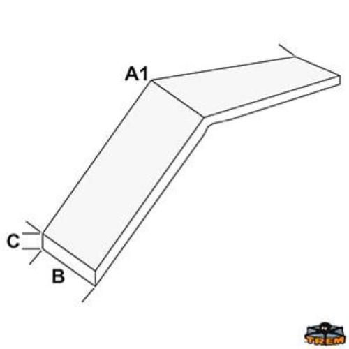 PASSERELLA PIEGHEVOLE IN INOX E CARABOTTINO 220CM TRIPIEGHEVOLE