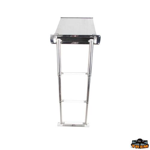 SCALETTA TELESCOPICA ESTRAIBILE A SCOMPARSA 4 GRADINI A INCASSO