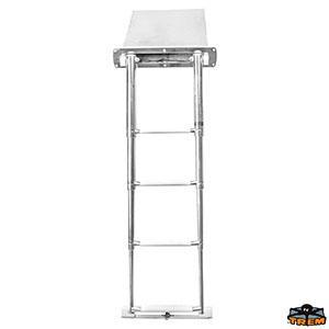 SCALETTA TELESCOPICA ESTRAIBILE A SCOMPARSA 4 GRADINI A INCASSO