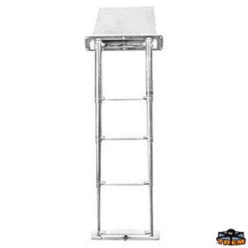 SCALETTA TELESCOPICA ESTRAIBILE A SCOMPARSA 4 GRADINI A INCASSO