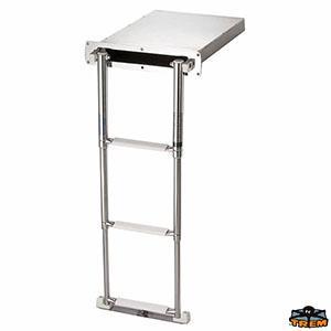 SCALETTA TELESCOPICA ESTRAIBILE A SCOMPARSA 4 GRADINI A INCASSO