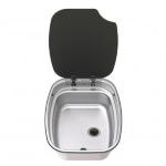 LAVELLO INOX RETTANGOLARE 360X470 P153MM