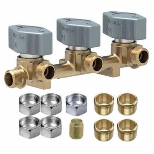 BLOCCO VALVOLE 3 VIE 8MM