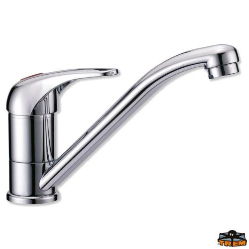 MISCELATORE MONOCOMANDO GIREVOLE COLLO LUNGO 140MM