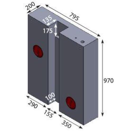 SERBATOIO NERO PER ACQUA 142LT PER DUCATO X250