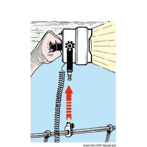 FARO NIGHT EYE OTTONE CROMATO 12V