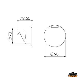 BOX DOCCIA “LUXOR B” CON TUBO PVC 2,5MT BIANCO