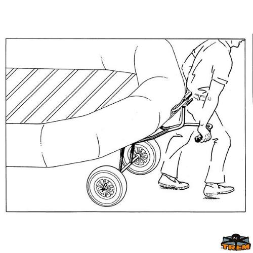 CARRELLO ALAGGIO PER TENDER RUOTE Ø360MM