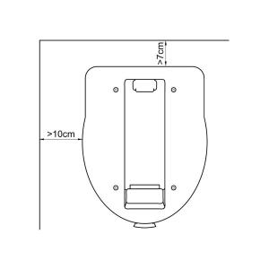 WC TOILETTE PORTATILE PORTA POTTI EXCELLENCE SOLA PIASTRA DI FISSAGGIO 92415-07