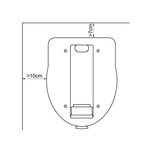 WC TOILETTE PORTATILE PORTA POTTI EXCELLENCE SOLA PIASTRA DI FISSAGGIO 92415-07