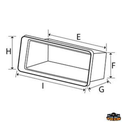 SPORTELLO STAGNO FORI COPERTI CON CONTENITORE NERO 607X243MM