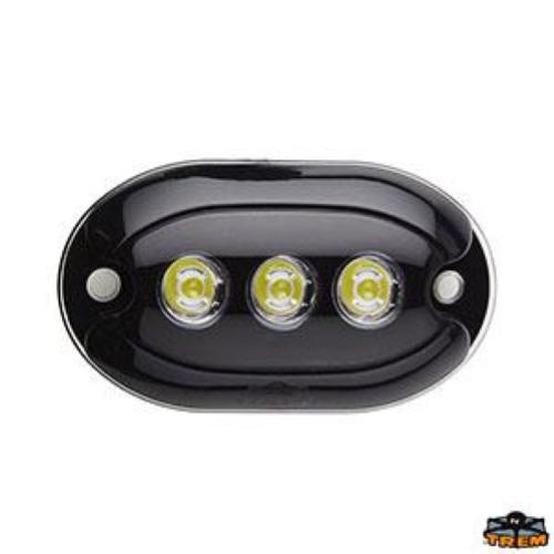 LUCE SUBACQUEA LED 3 LED X1W WHITE SCOCCA NERA