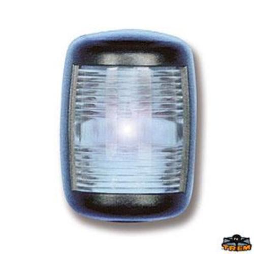 FANALE “MINI STAR” 12V BIANCO POPPA 135°12MT NERO