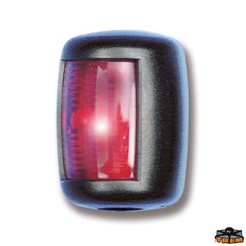 FANALE “MINI STAR” 12V ROSSO SX 112,5°12MT NERO
