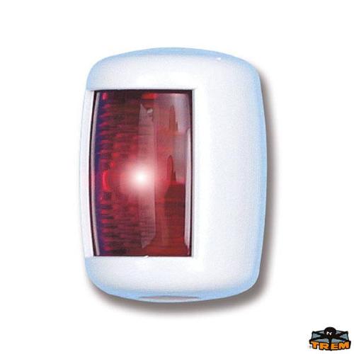 FANALE “MINI STAR” 12V ROSSO SX 112,5°12MT BIANCO