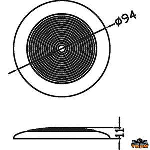 PLAFONIERA 12V LED AISI304