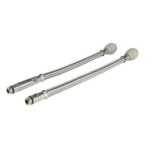 COPPIA FLESSIBILI TRECCIA INOX 12MM.XM10 30CM ATTACCO JOHN GUEST