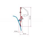 STAFFE PER F35 ADAPTER VW T3 LIFT ROOF 98655Z115