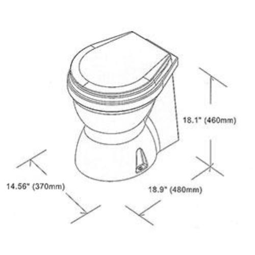 WC ELETTRICO A DEPRESSIONE IN PLASTICA 12V
