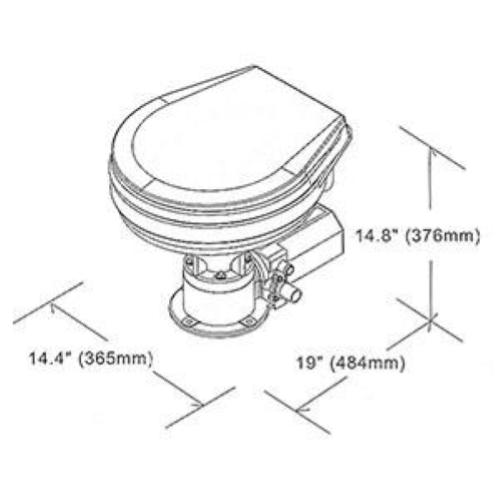 WC ELETTRICO TAZZA IN PLASTICA 12V BIG