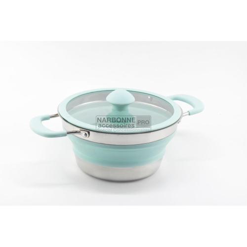 PENTOLA PIEGHEVOLE IN SILICONE 24CM