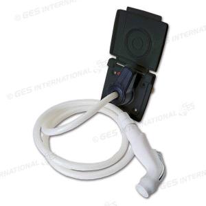 PRESA ESTERNA ACQUA CON MISCELATORE TUBO 200MM ATT. JHON GUEST 12MM NERA